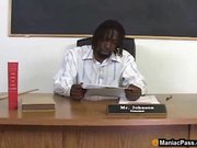 Profesor Negro folla pequeito asitica