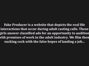 Tall Blonde Sucking Off The Producer Fake