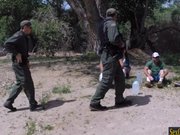 Sara Luvv follada por agente de la patrulla fronteriza